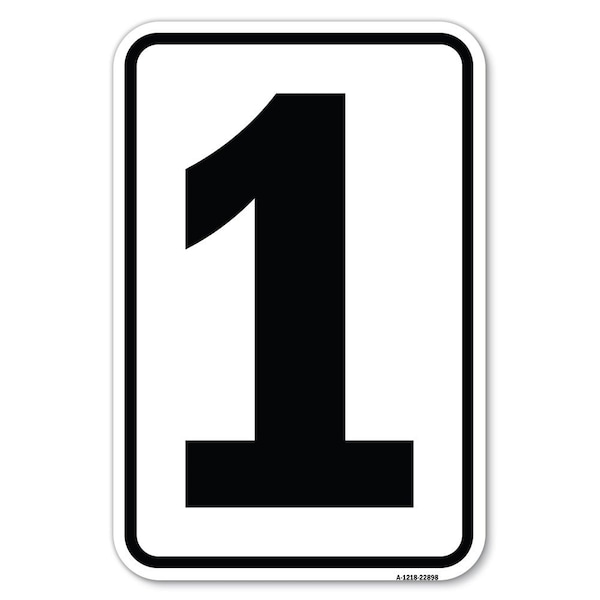 Safety Sign, 12 in Height, Aluminum, 18 in Length, 22898